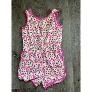 Hanna Andersson Pink and Green Patterned Kids Casual Dress